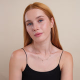 Natural Diamond & Sapphire Evil Eye Layering Necklace, Lucille
