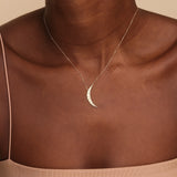 starburst moon pendant