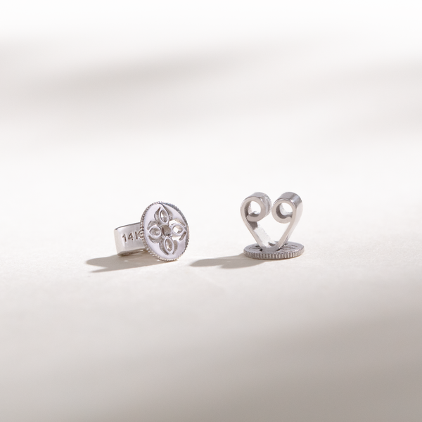 Solid Gold Butterfly Earring Back