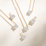 Round Lab Grown Diamond Necklace, Livia