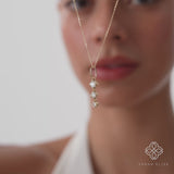 Triple Diamond Drop Charm, Teya