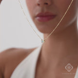 Emerald Cut Opal Necklace, Lexa