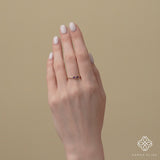 Crafted In Solid Gold Diamond Amethyst Art Deco Ring, Miranda