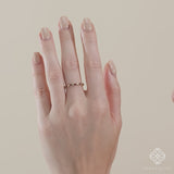 dainty ring stack band for women