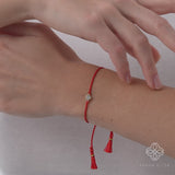 Lab Diamond Heart String Bracelet, Tierney