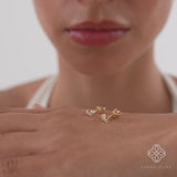 Petite Cluster Lab Diamond Studs, Zephyla