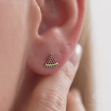 Watermelon Slice Stud Earrings, Azra