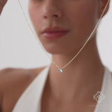 Natural Aquamarine Necklace, Eyla