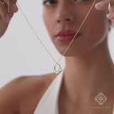 Diamond Sunburst Necklace, Nyssira