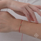 Solid Gold Elephant String Bracelet, Nivaria