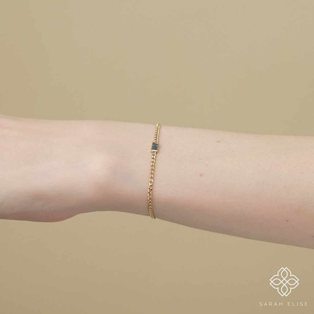 14k miami chain gold bracelet
