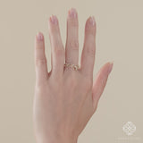 dainty fancy cut diamond ring