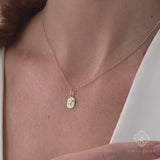 Solid Gold Personalized Charm, Caladriya