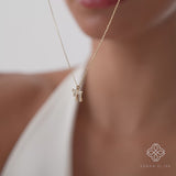 Pave Diamond Chai Necklace, Zavrielle