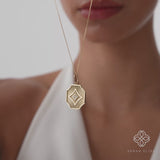 Octagon Starburst Diamond Pendant, Azlinae