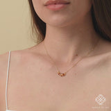 Baguette november gemstone pendant