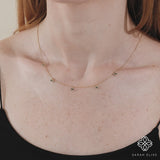 Natural Diamond & Sapphire Evil Eye Layering Necklace, Lucille