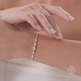 Graduated Oval Lab Grown Diamond Bracelet, Seraphiel