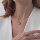 Cluster Gemstone Necklace,