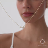 Gold Angel Number 777 Charm, Nythara