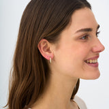 Diamond Pave Oval Hoops, Ianthe