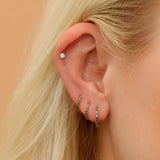 Yellow Gold Diamond Earrings