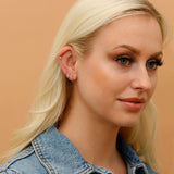 Dainty diamond earrings
