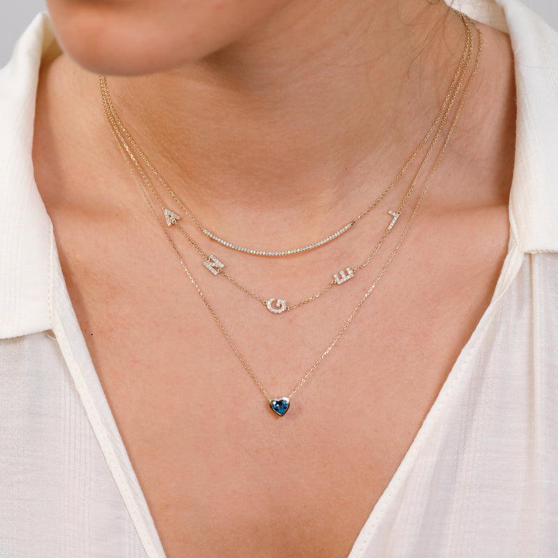 Simplistic Blue Topaz Pendant