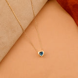 December Birthstone Blue Topaz Necklace