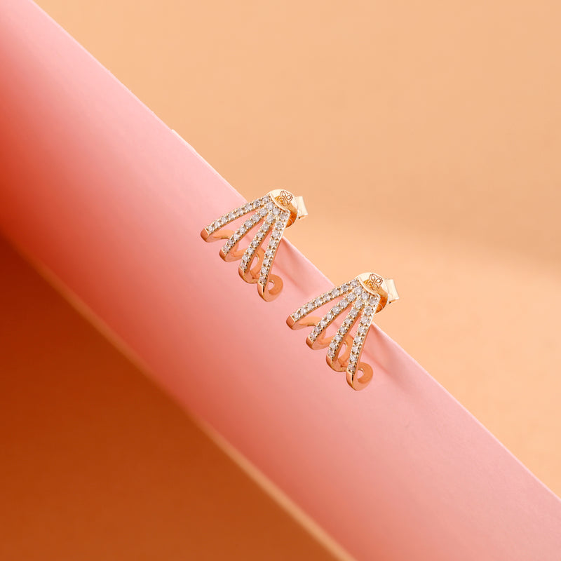 Multi Diamond Dainty Earrings