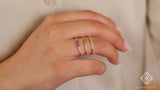petite handmade birthstone engagement rings