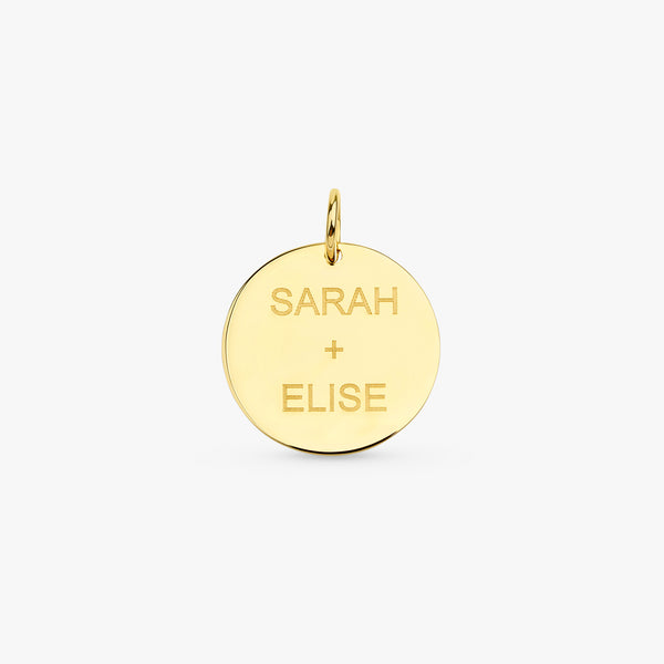 Engravable Disc Charm - SARAH ELISE