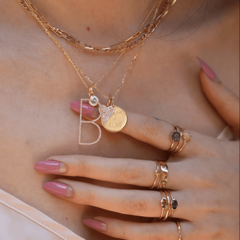 Sarah Elise Jewelry Necklace and Ring Stacks