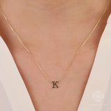 Gold Custom Initial Necklace