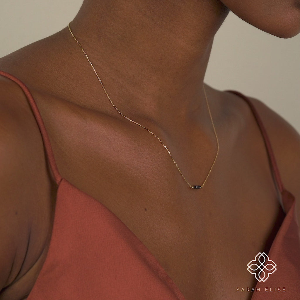 Black Diamond Layering Choker Necklace