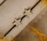Diamond Star Stud Earrings