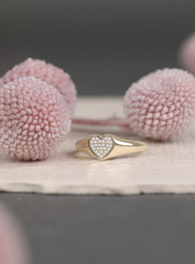 Diamond April Birthstone Ring