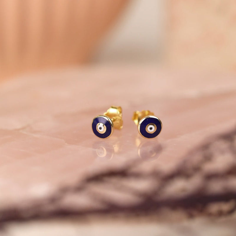 Enamel Evil Eye Studs