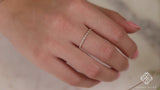round and baguette cut diamond ring