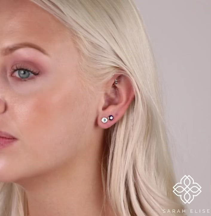 Enamel Gold Handmade Earrings