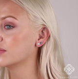 Enamel Gold Handmade Earrings