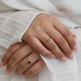 Heart gemstone ring