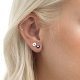 Handmade Enamel Evil Eye Studs