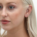 Multi Diamond Dangling Earring