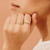 Yellow Gold Ring with Diamonds