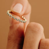 Diamond bezel eternity band