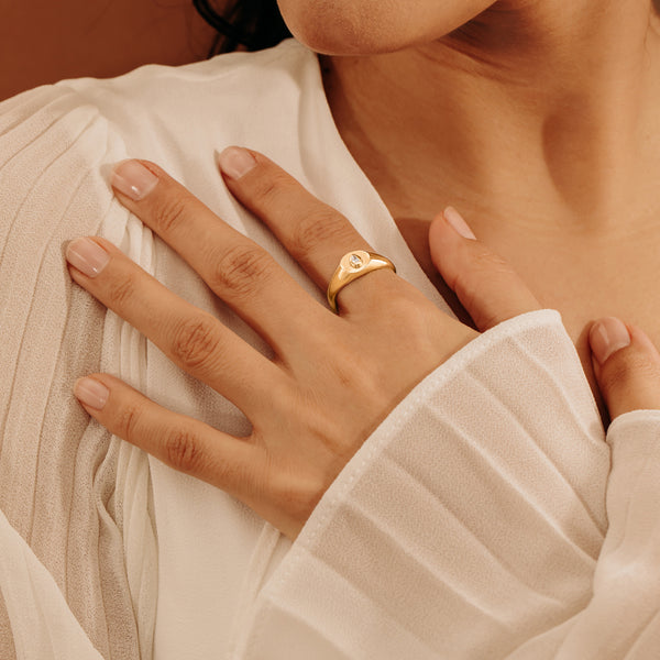 Diamond Signet Ring