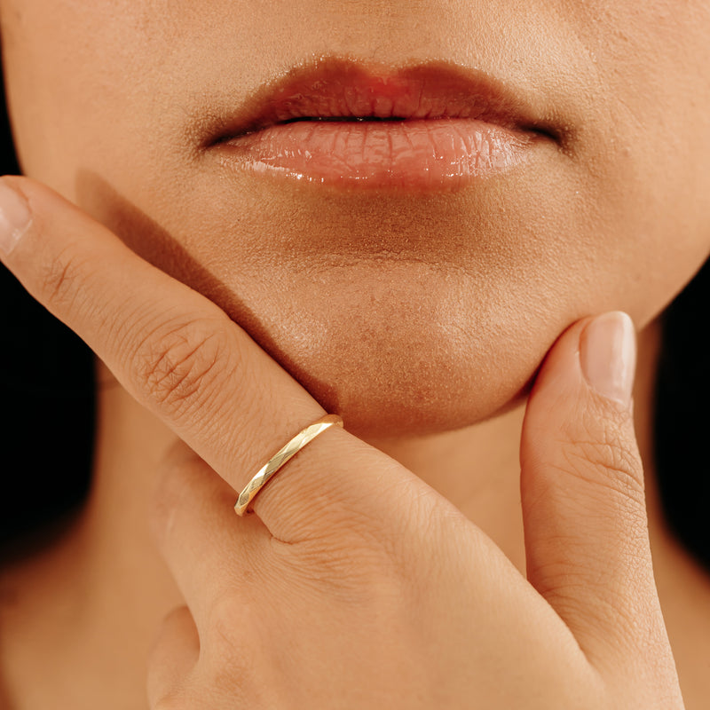 Handmade Gold Wedding Band