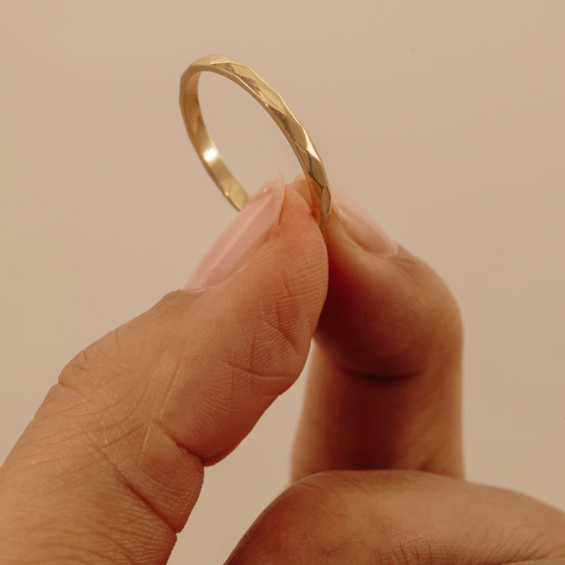 Handmade Solid Gold Wedding Band