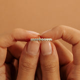 Natural Bezel Diamond Eternity Ring